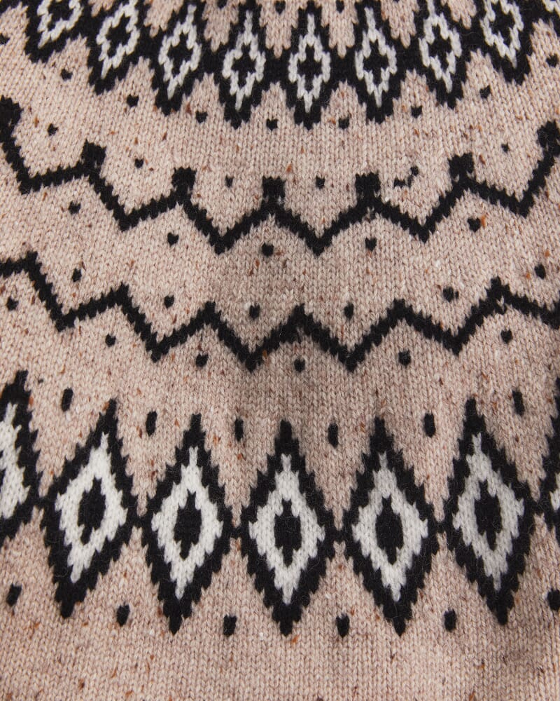 Sunflower Fair Isle Wool Sweater in OATMEAL