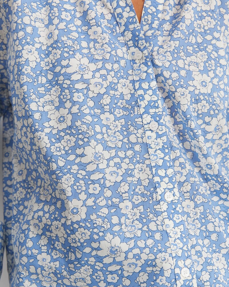 Betsy Boo Liberty Blouse in BLUE/WHITE