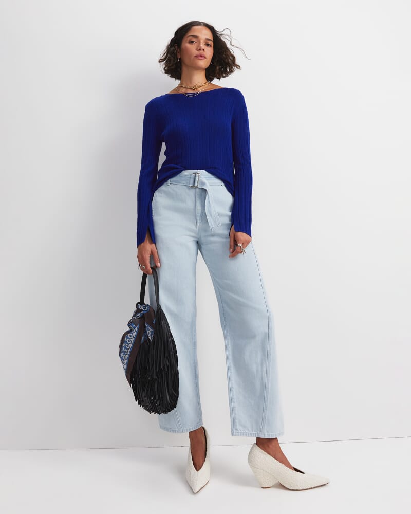 Montana Belted Jean in LIGHT DENIM