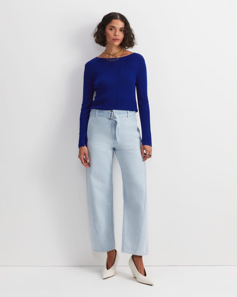 Montana Belted Jean in LIGHT DENIM