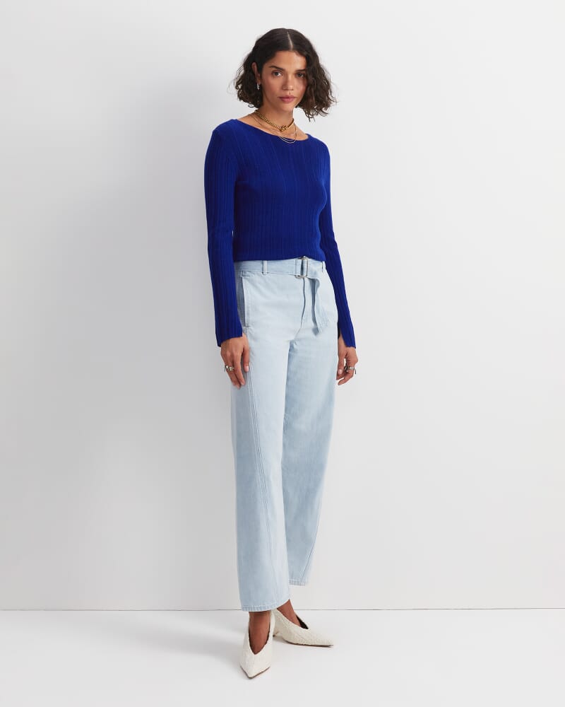 Montana Belted Jean in LIGHT DENIM