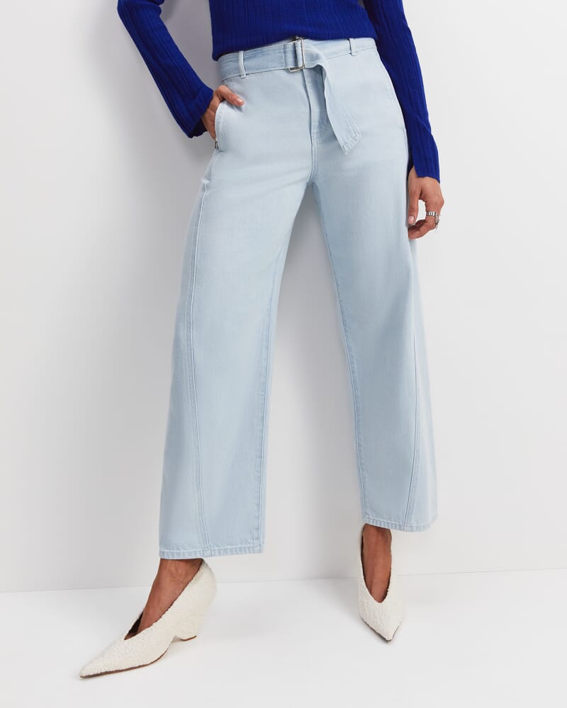 Montana Belted Jean in LIGHT DENIM