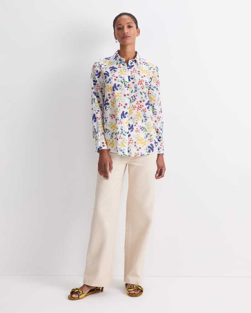 Joy Cotton Silk Shirt in MULTI