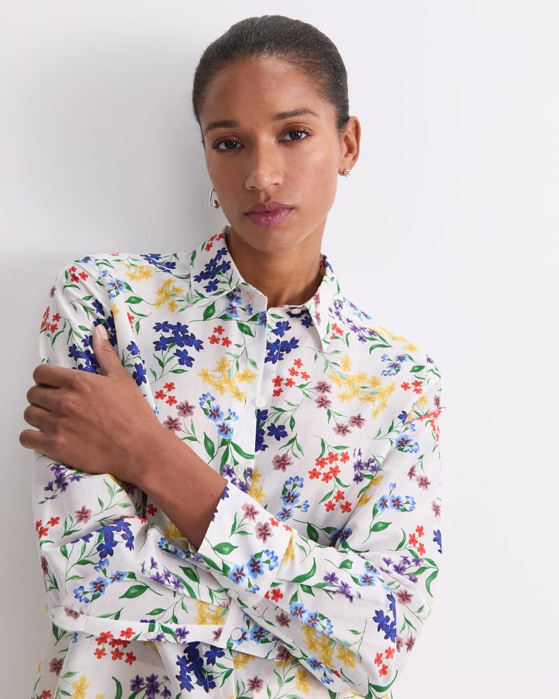 Joy Cotton Silk Shirt in MULTI