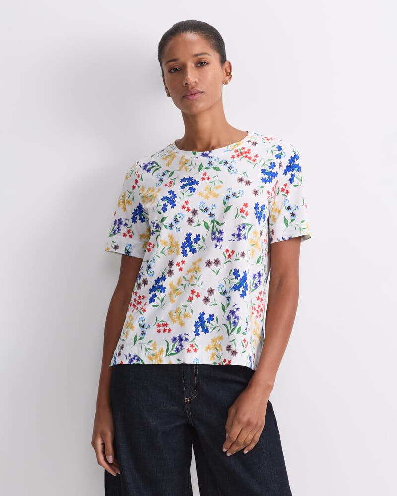 Joy Mercerised Cotton Tee in MULTI