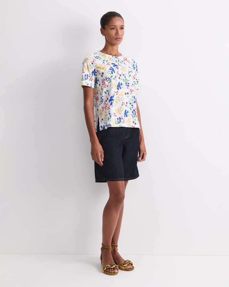Joy Mercerised Cotton Tee in MULTI