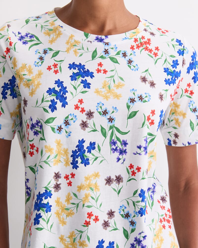 Joy Mercerised Cotton Tee in MULTI