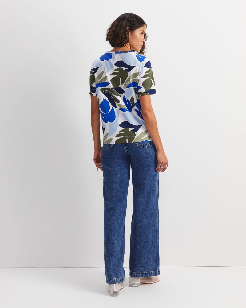 Ivy Mercerised Cotton Tee in MULTI