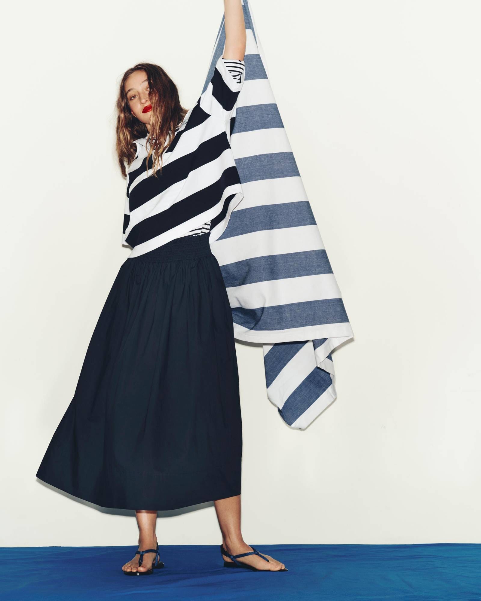 Nila Cotton Midi Skirt