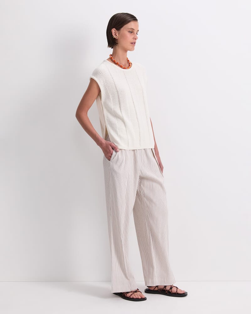 Josie Side Split Knit in IVORY