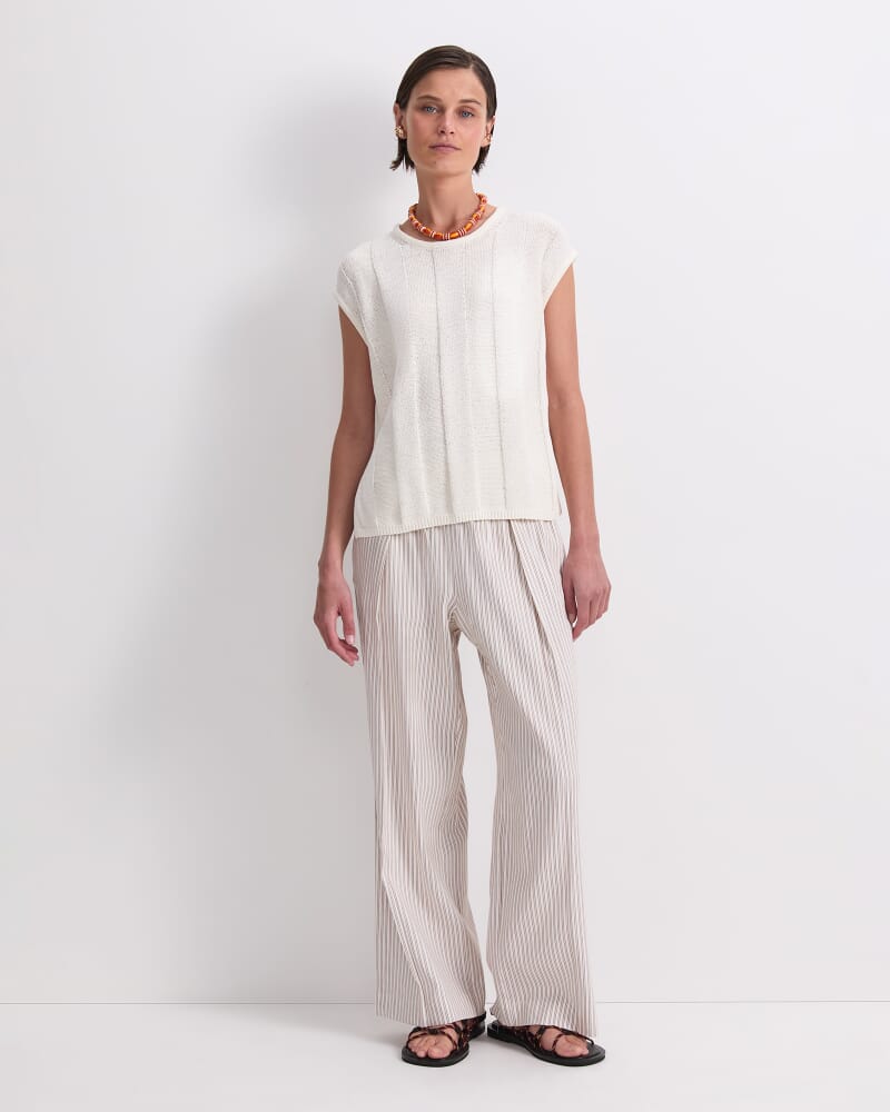 Josie Side Split Knit in IVORY