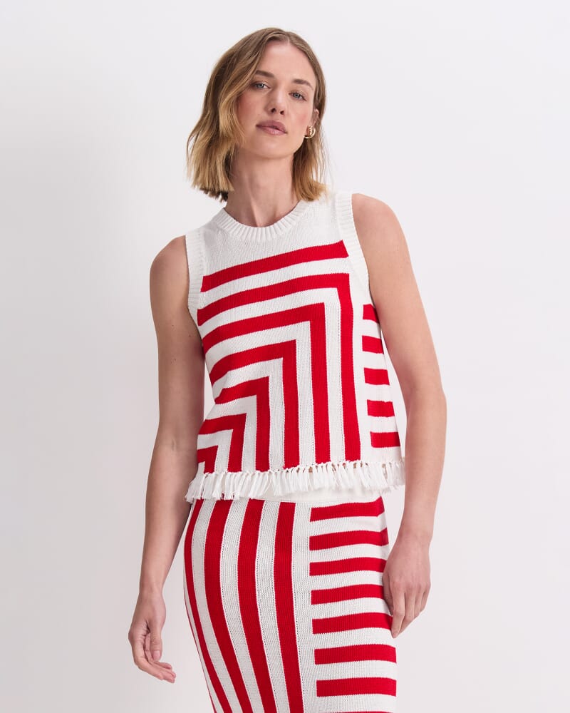 Avoca Fringe Knit Top