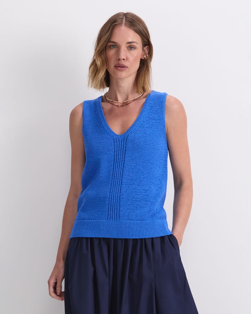 Josie Tape Yarn Knit Singlet