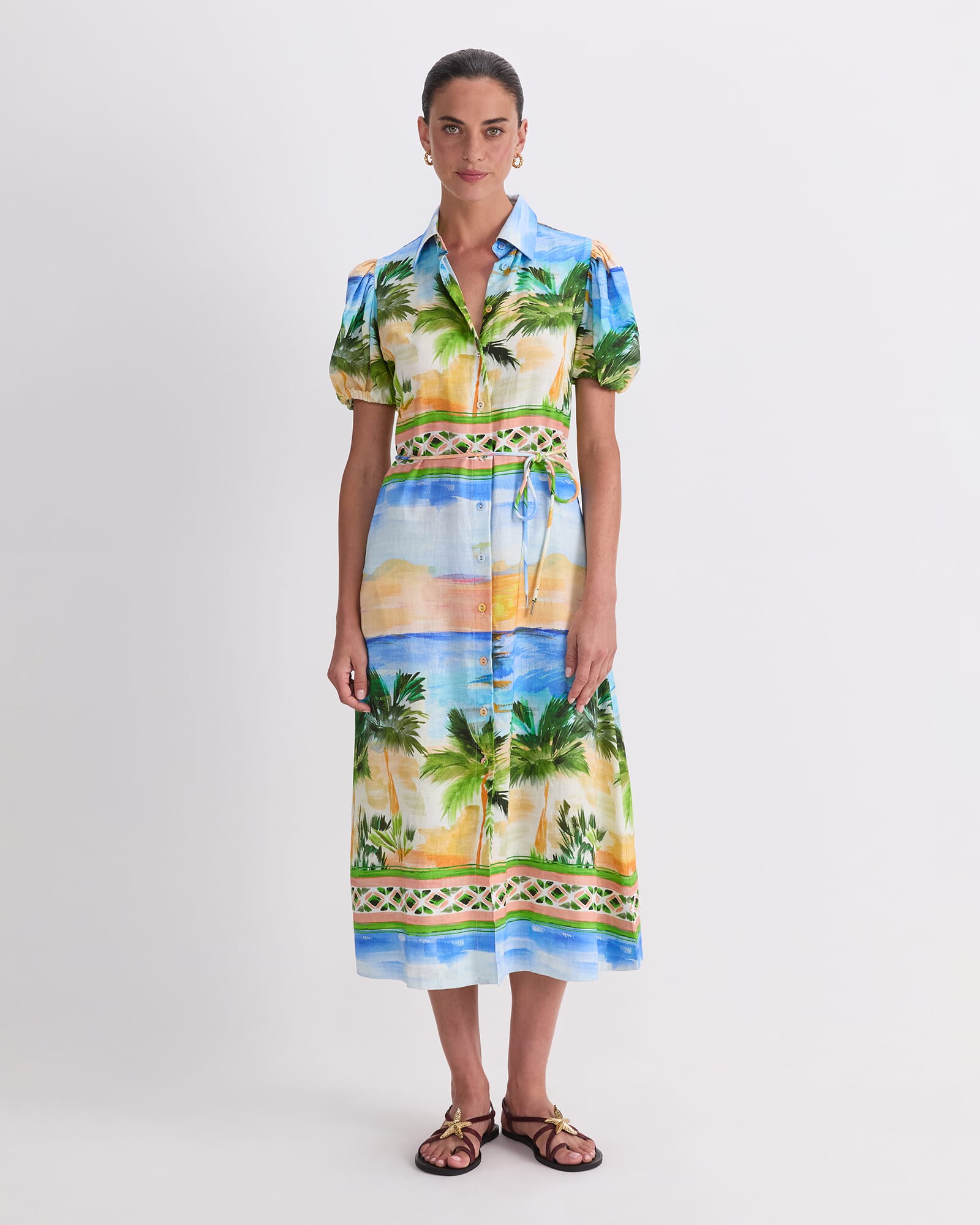 Sunset Palm Dress