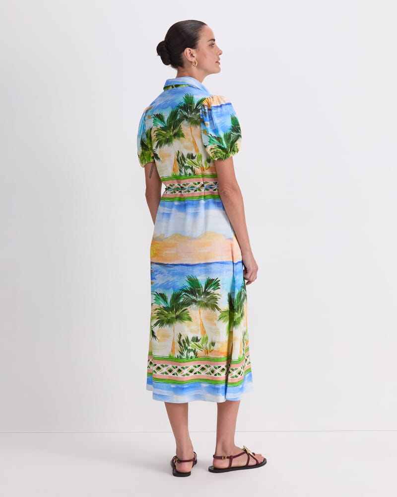 Sunset Palm Dress in MULTI