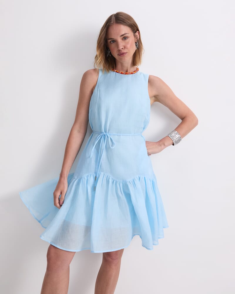 Briella Mini Dress in AQUA