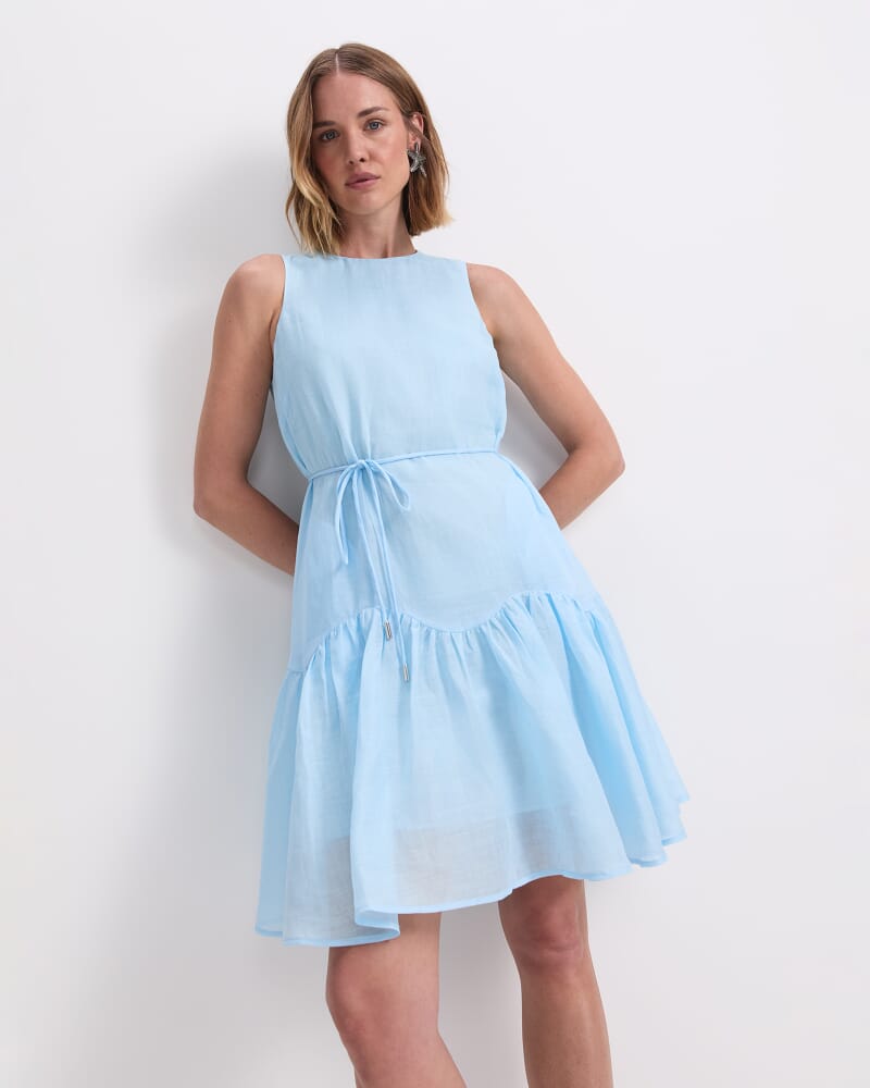 Briella Mini Dress in AQUA
