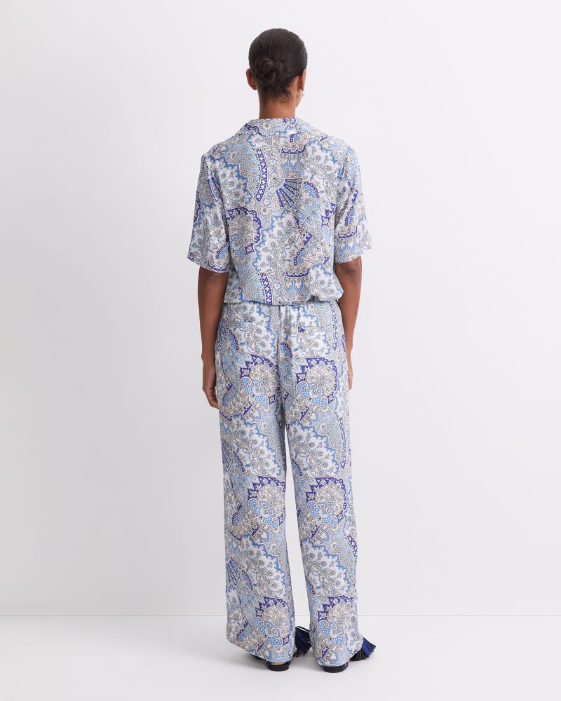 Emporium Wide Leg Liberty Pant in BLUE MULTI