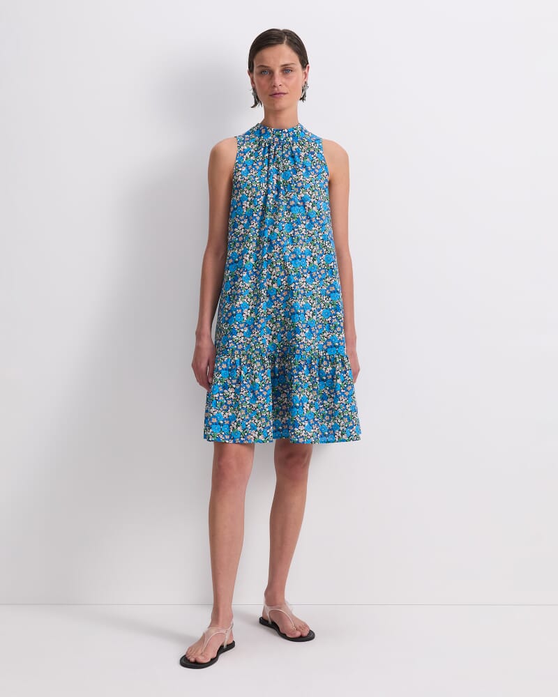 Gisou Liberty Mini Dress in BLUE MULTI