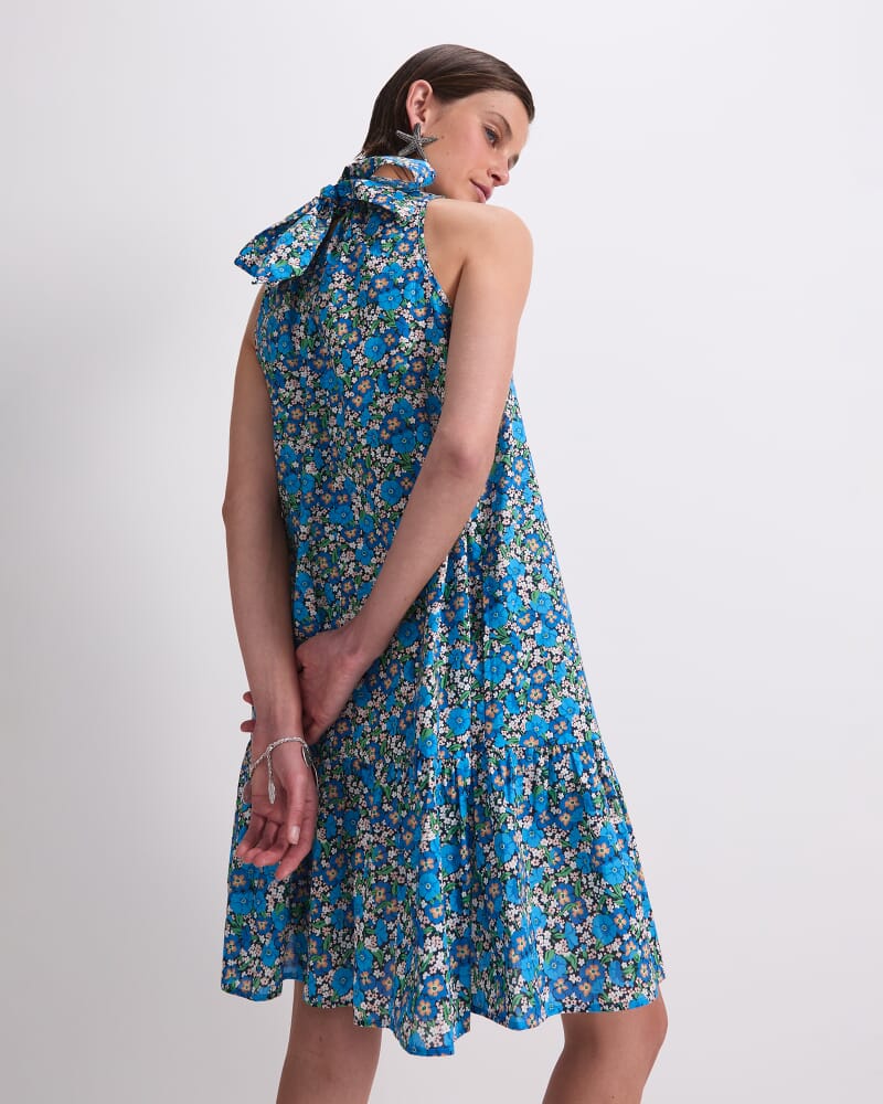 Gisou Liberty Mini Dress in BLUE MULTI