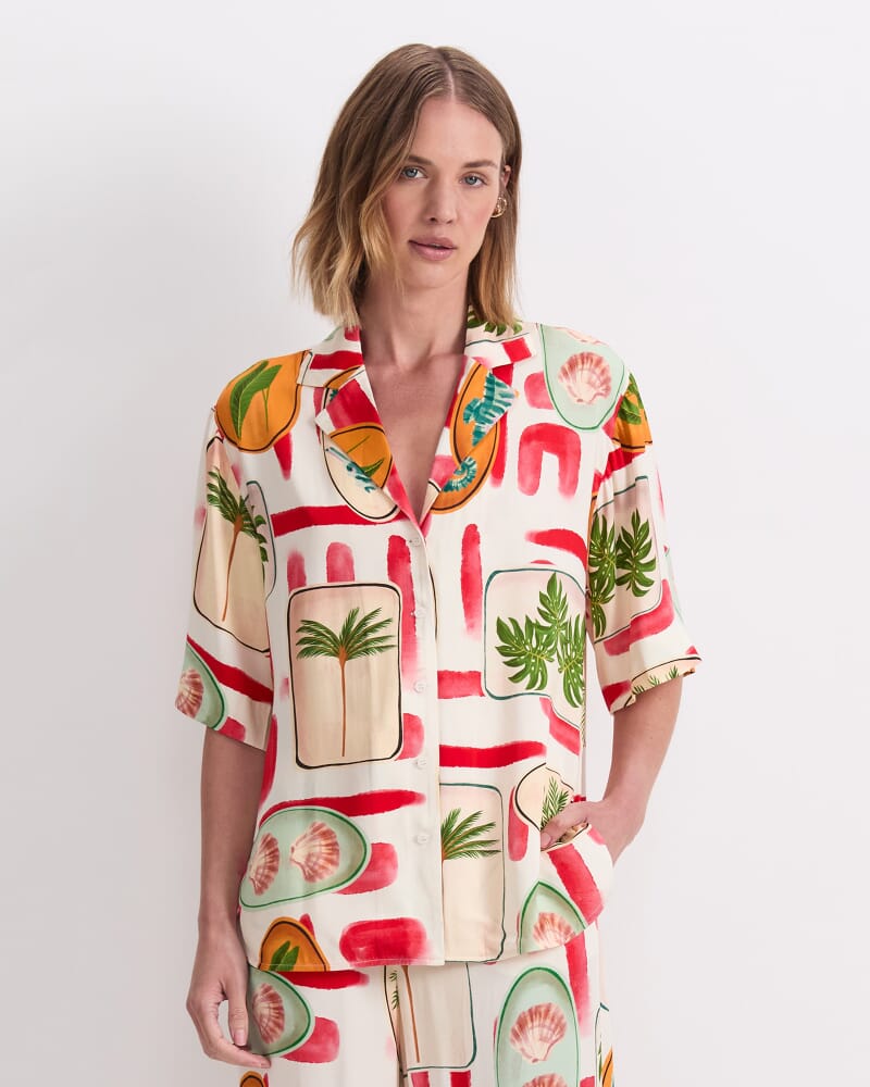 Bliss Short Sleeve Shirt in MULTI