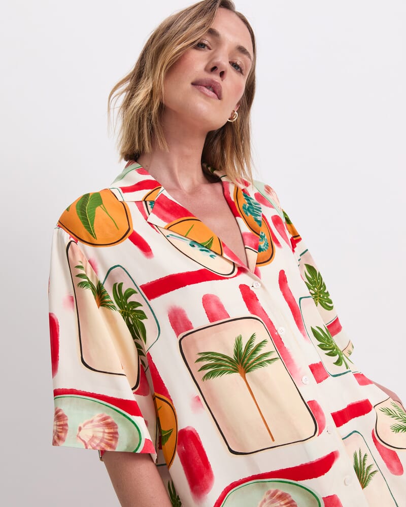 Bliss Short Sleeve Shirt in MULTI