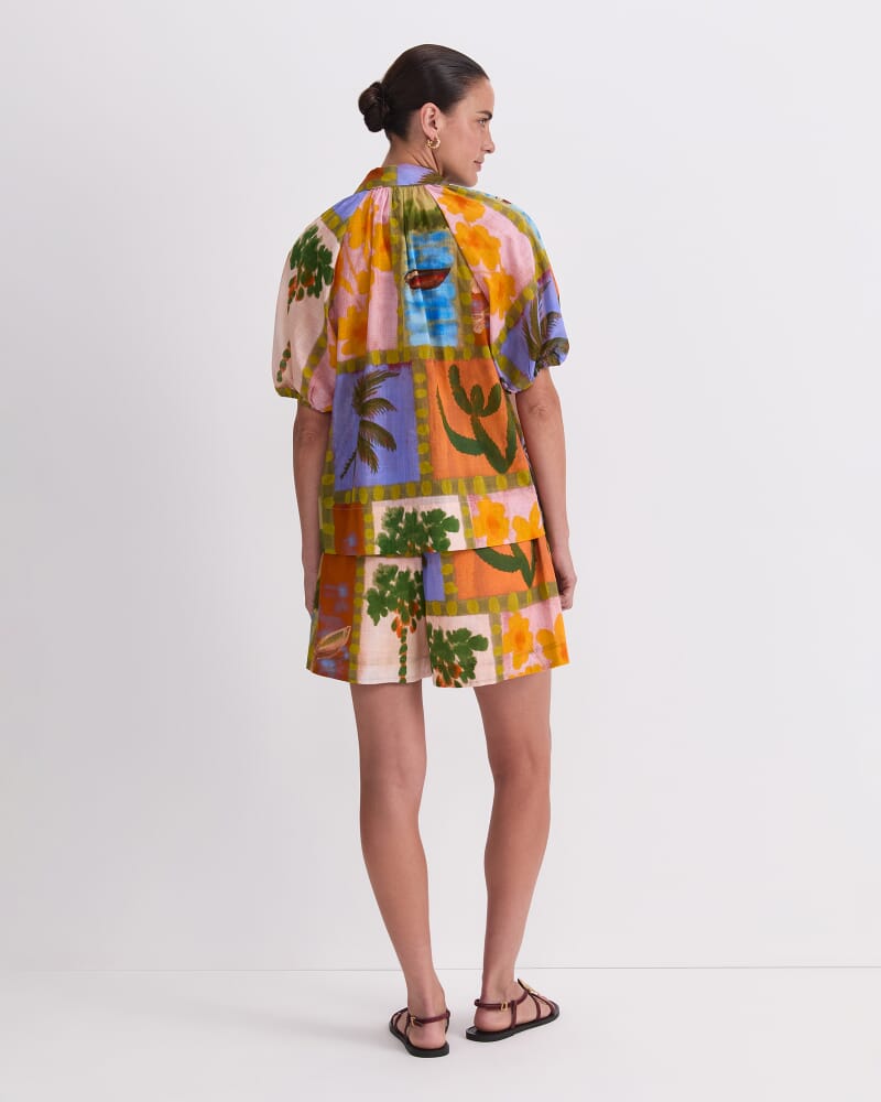 Kai Printed Blouse in ORANGE MULTI