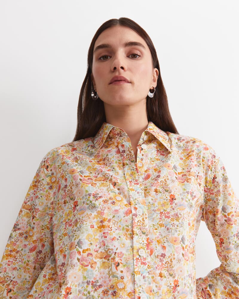 Meadow Relaxed Liberty Shirt in YELLOW MULTI