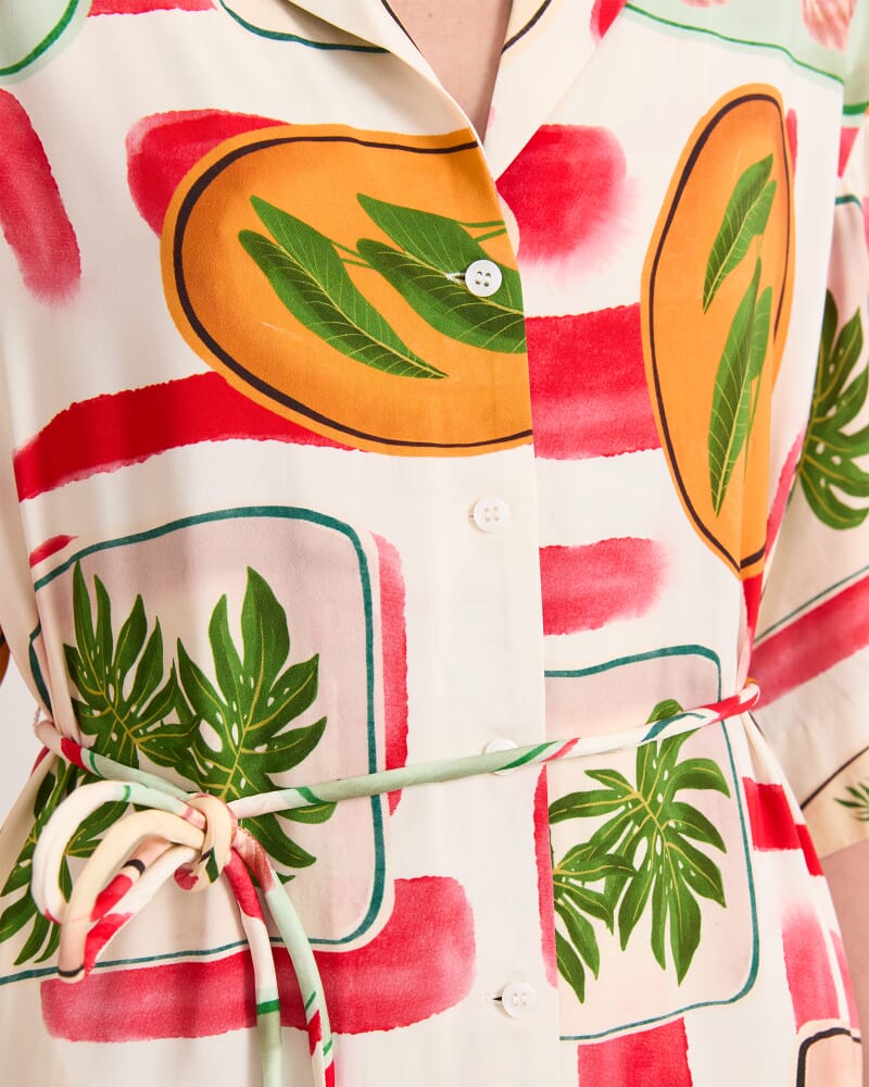 Bliss Midi Shirt Dress in MULTI