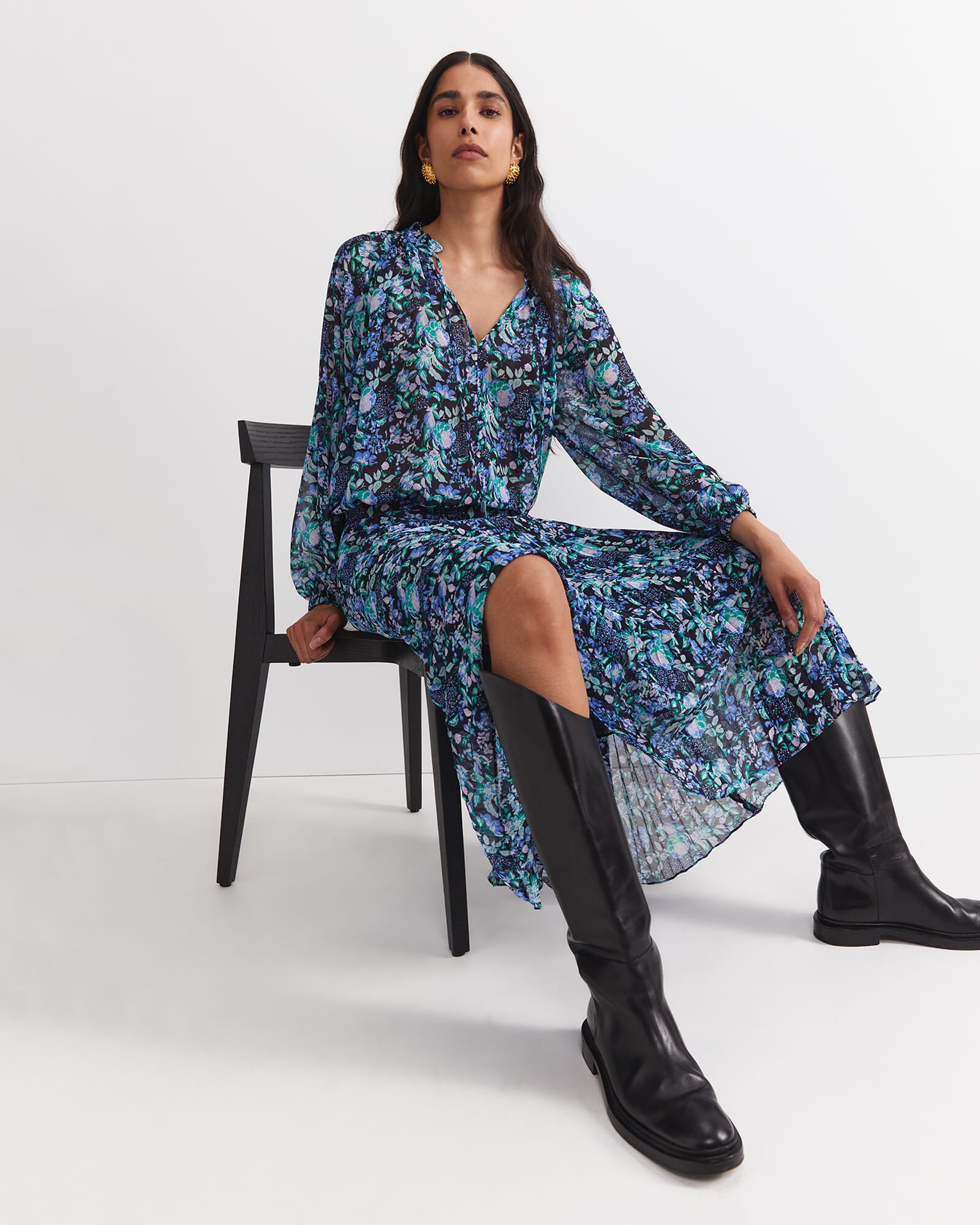 Nilsa Print Midi Skirt