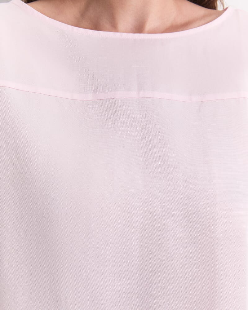 Vallerina Popover Top in BLUSH