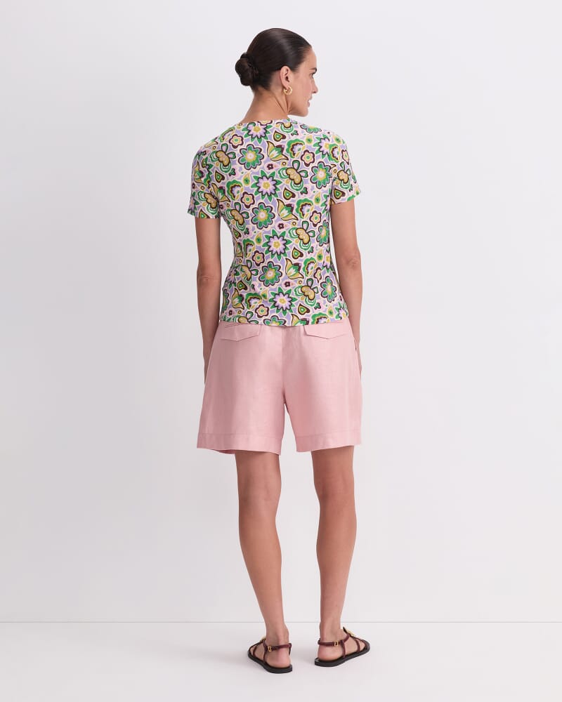 Peace Love Liberty Tee in PINK MULTI