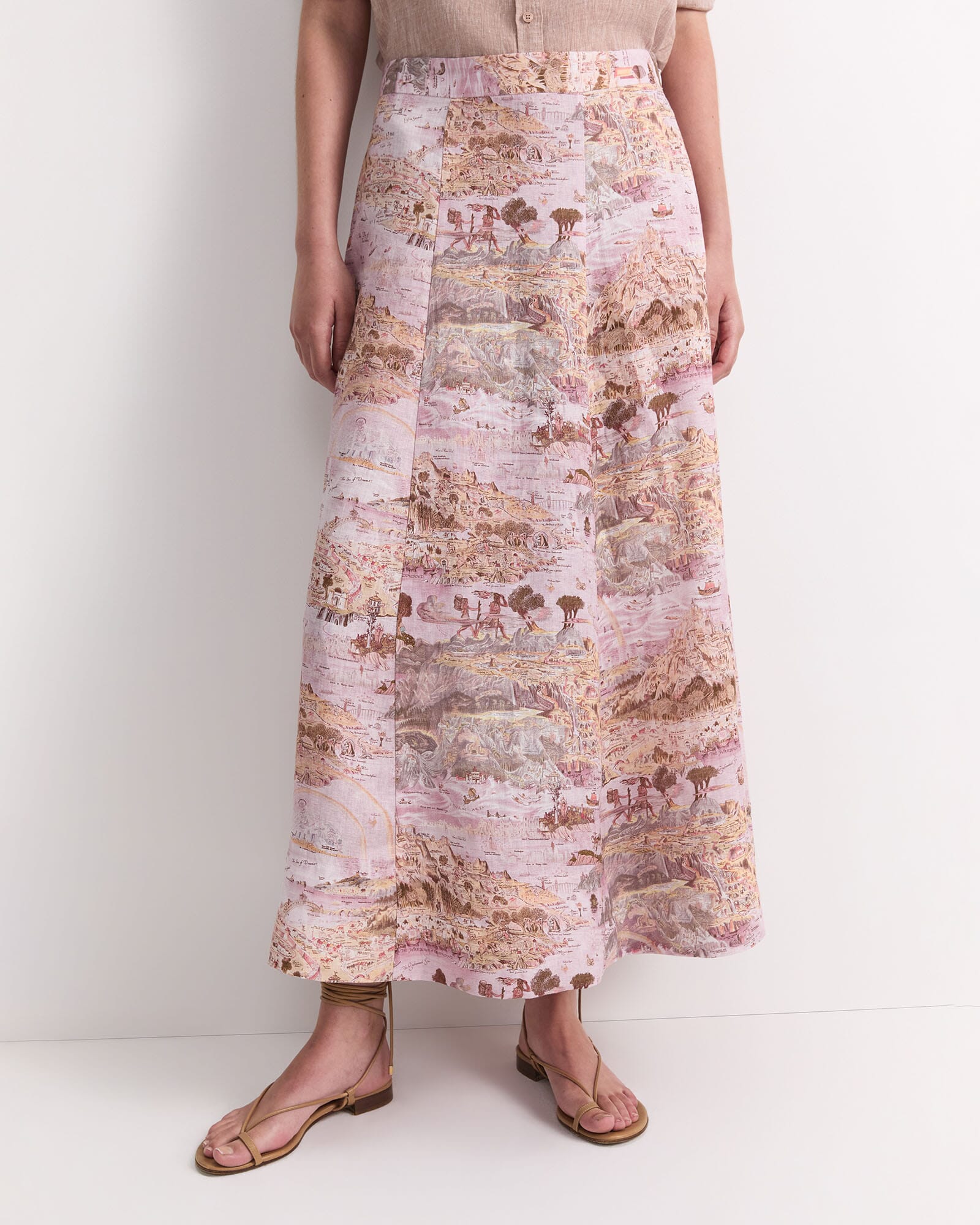Story Map Liberty Midi Skirt