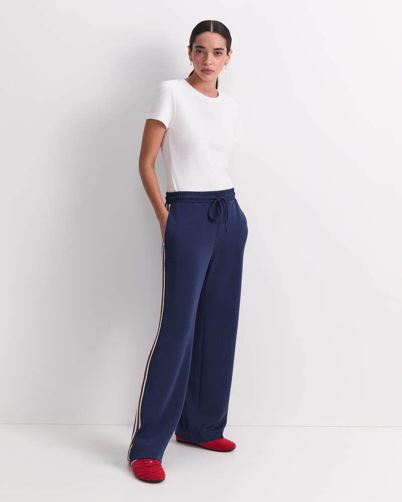 Kayla Track Pant in NAVY MULTI