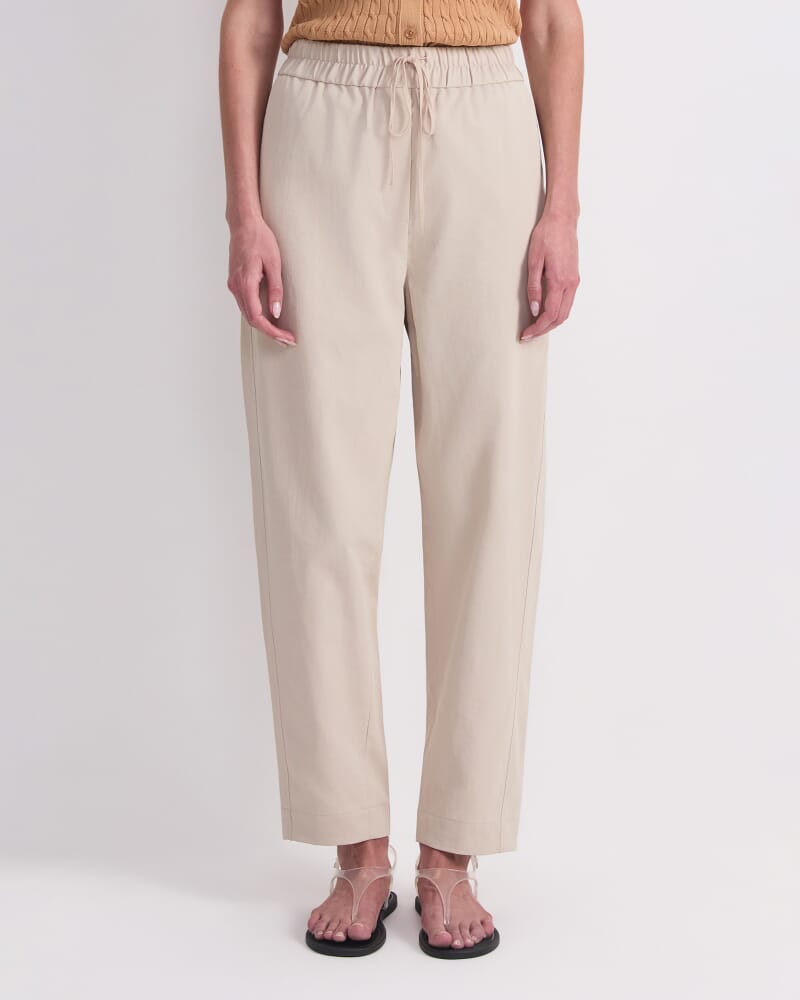 Rosie Elasticated Pant in ECRU