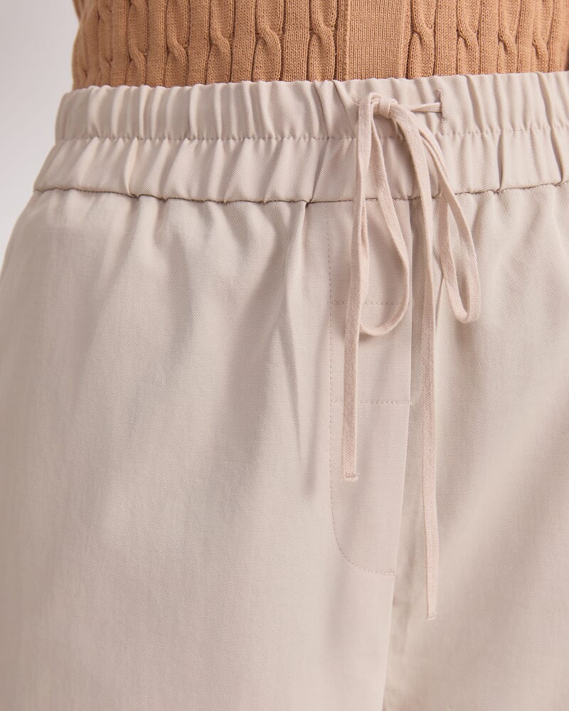 Rosie Elasticated Pant in ECRU