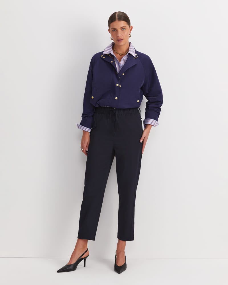 Rosie Elasticated Pant in NAVY