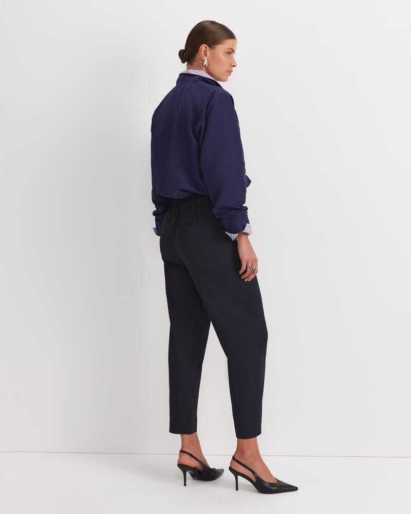Rosie Elasticated Pant in NAVY