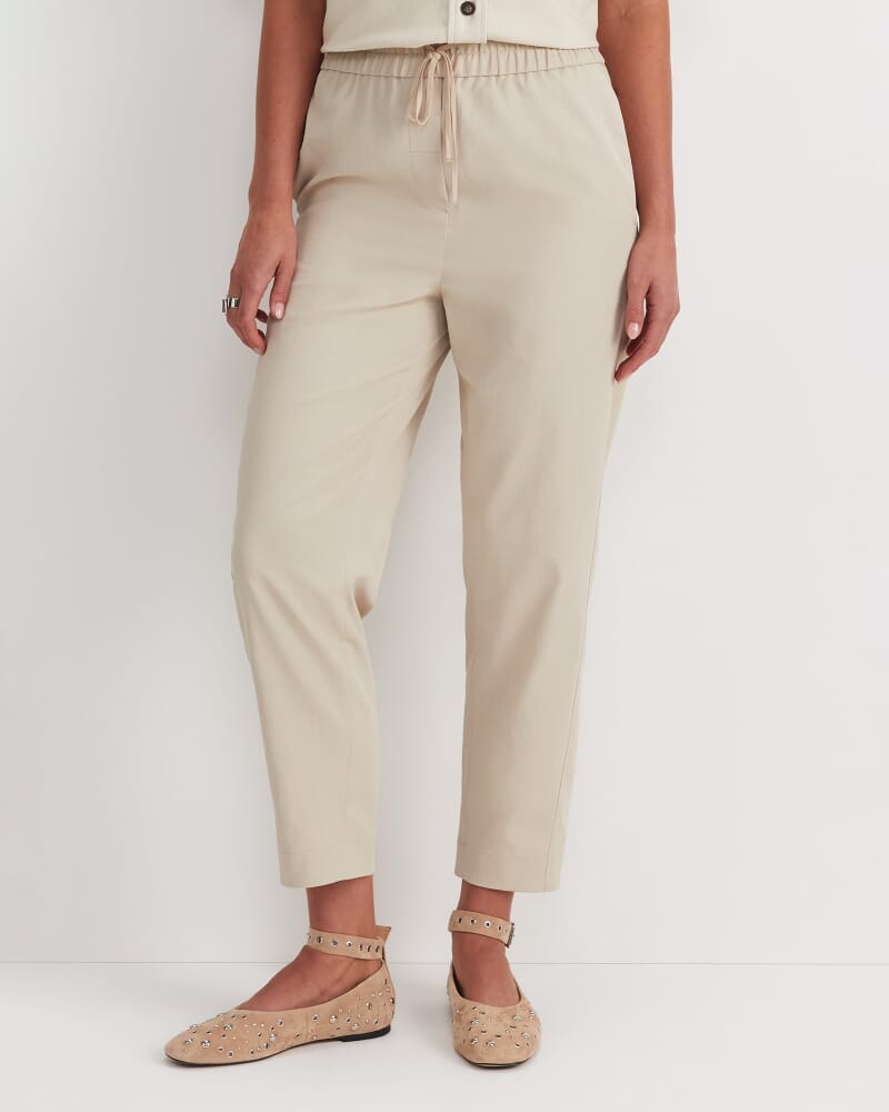 Rosie Elasticated Pant in TAN