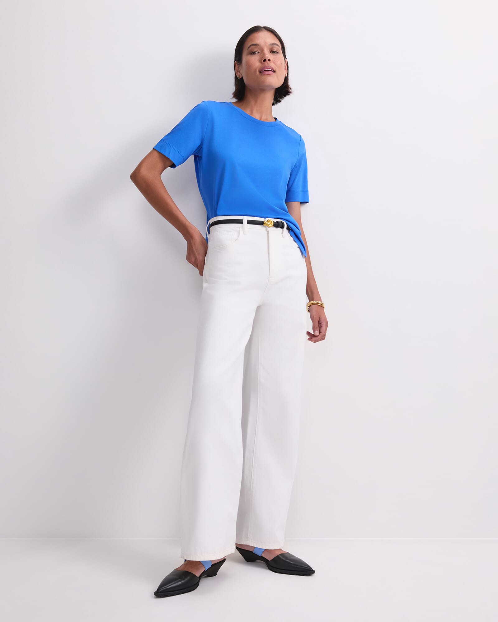 Mercerised Cotton Short Sleeve Tee