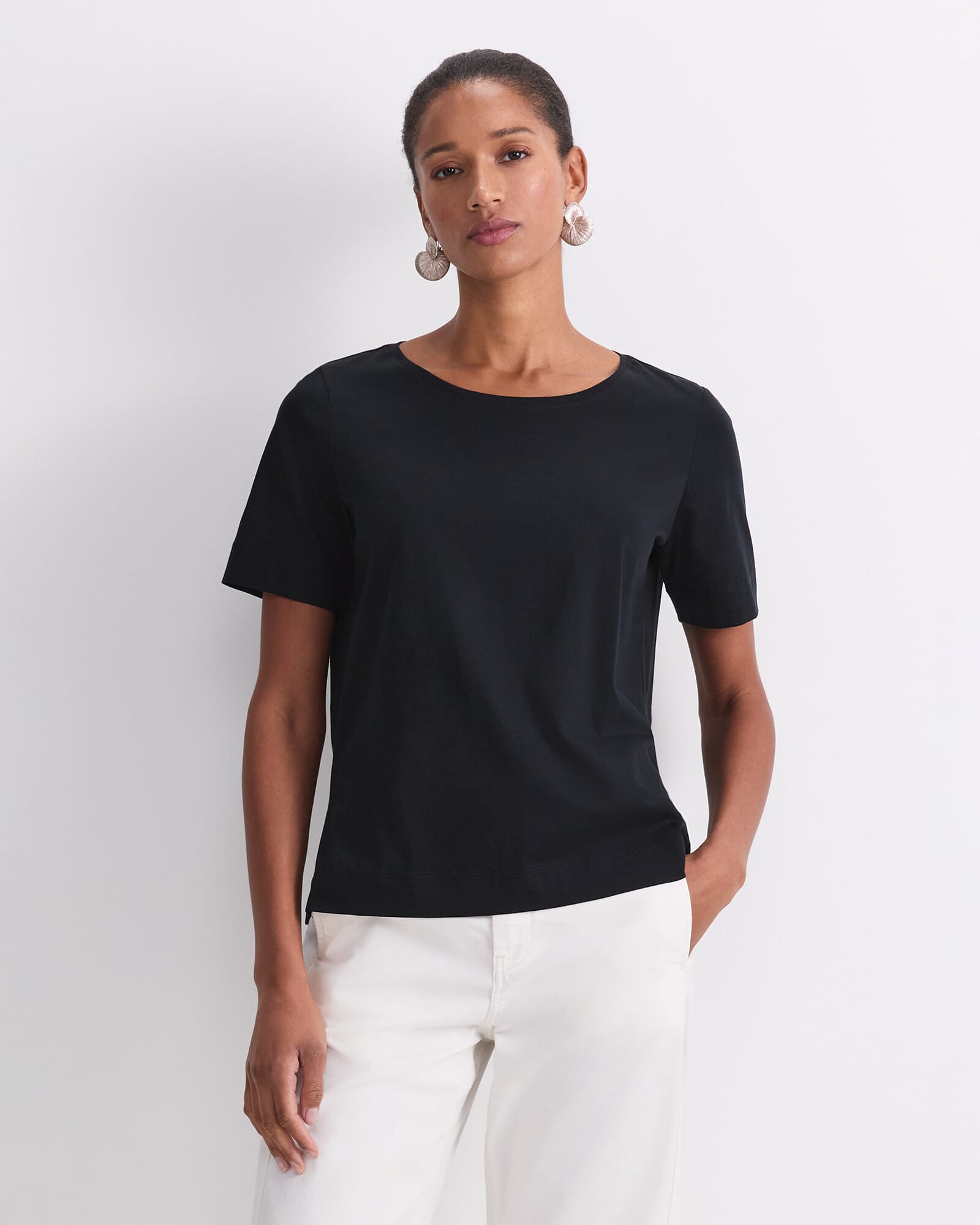 Mercerised Cotton Short Sleeve Tee