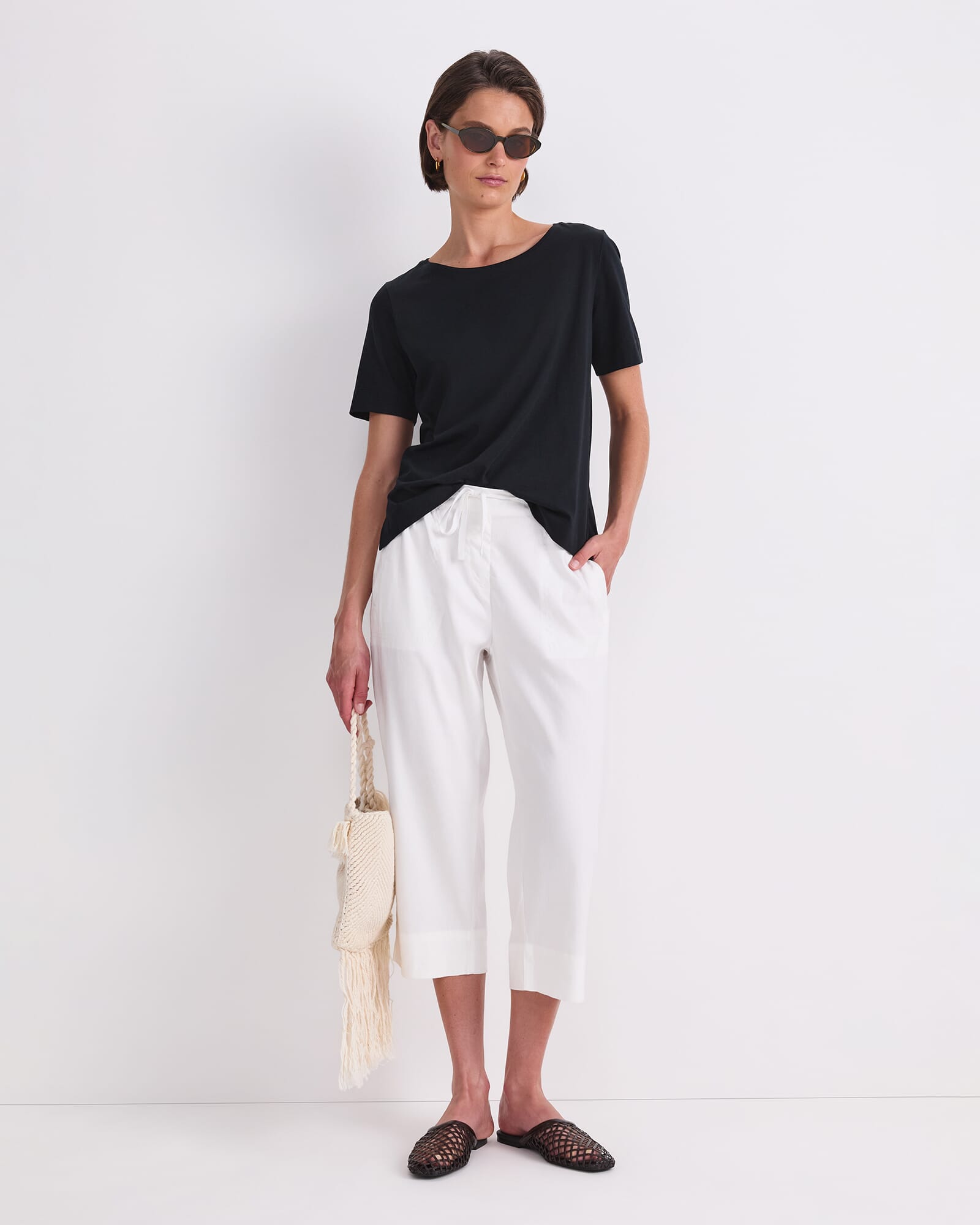 Mercerised Cotton Short Sleeve Tee