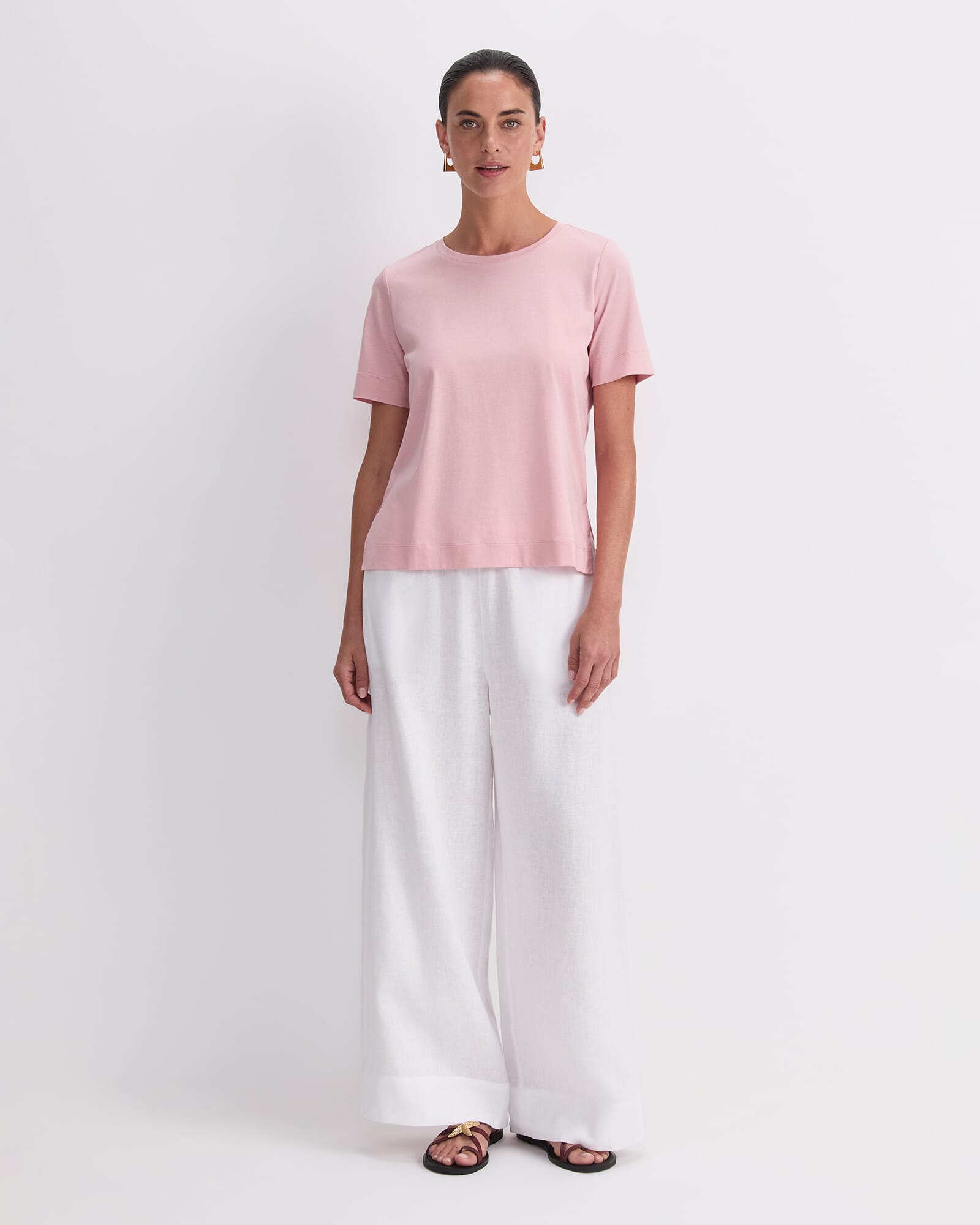 Mercerised Cotton Short Sleeve Tee