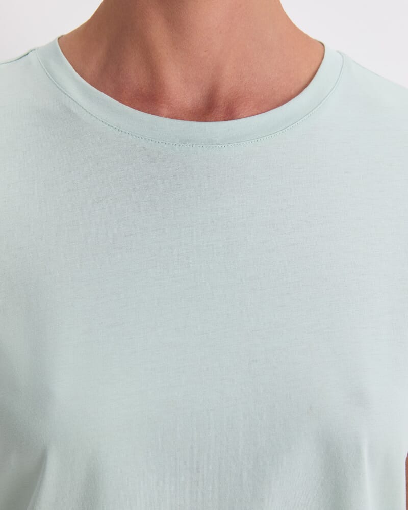 Mercerised Cotton Short Sleeve Tee in MINT