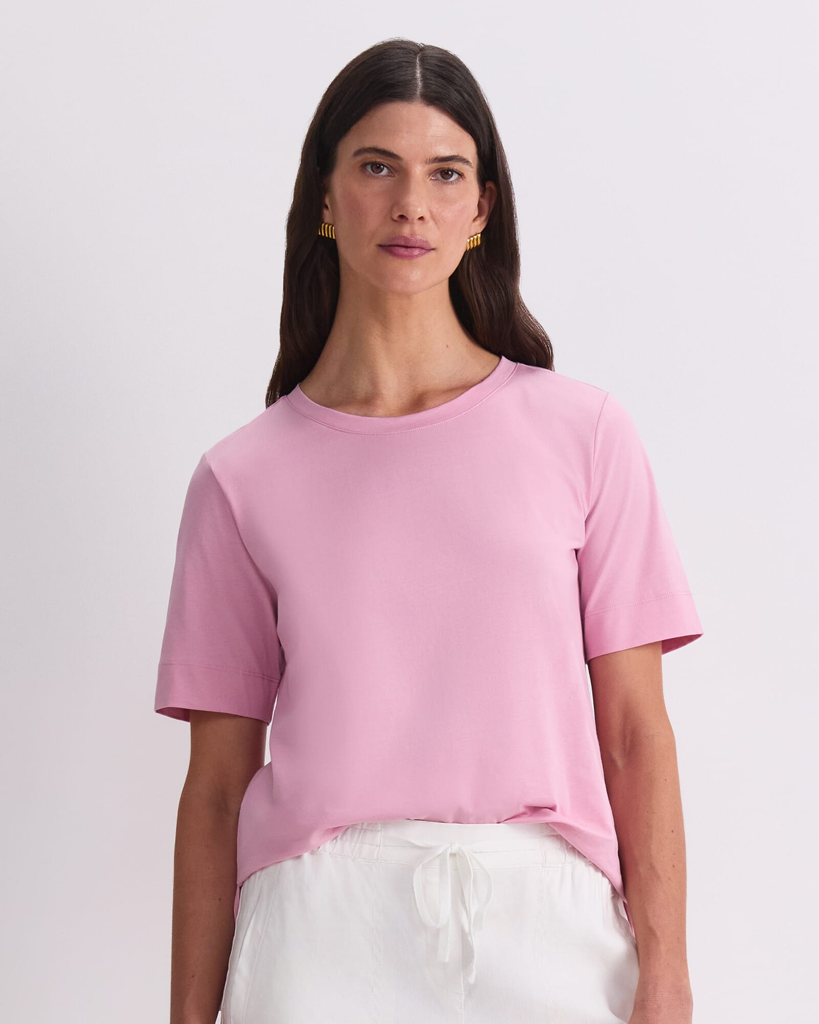 Mercerised Cotton Short Sleeve Tee
