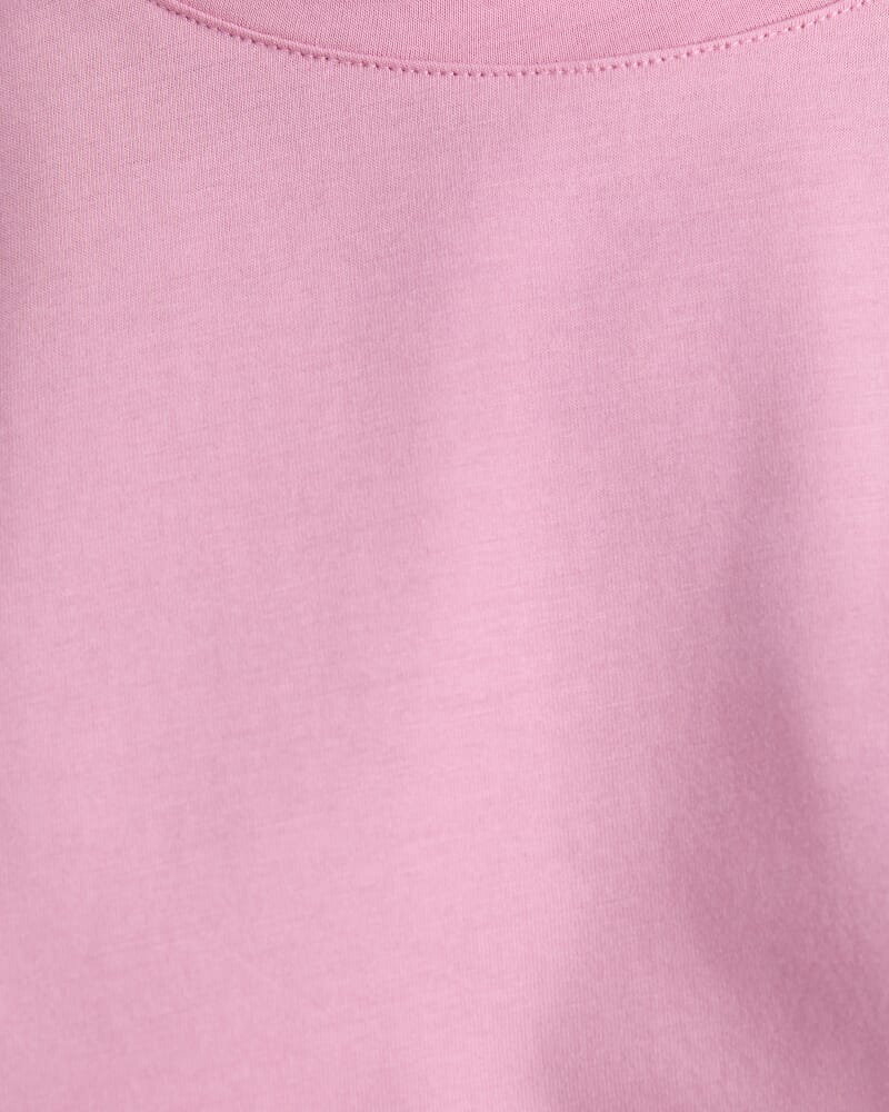 Mercerised Cotton Short Sleeve Tee in ROSE