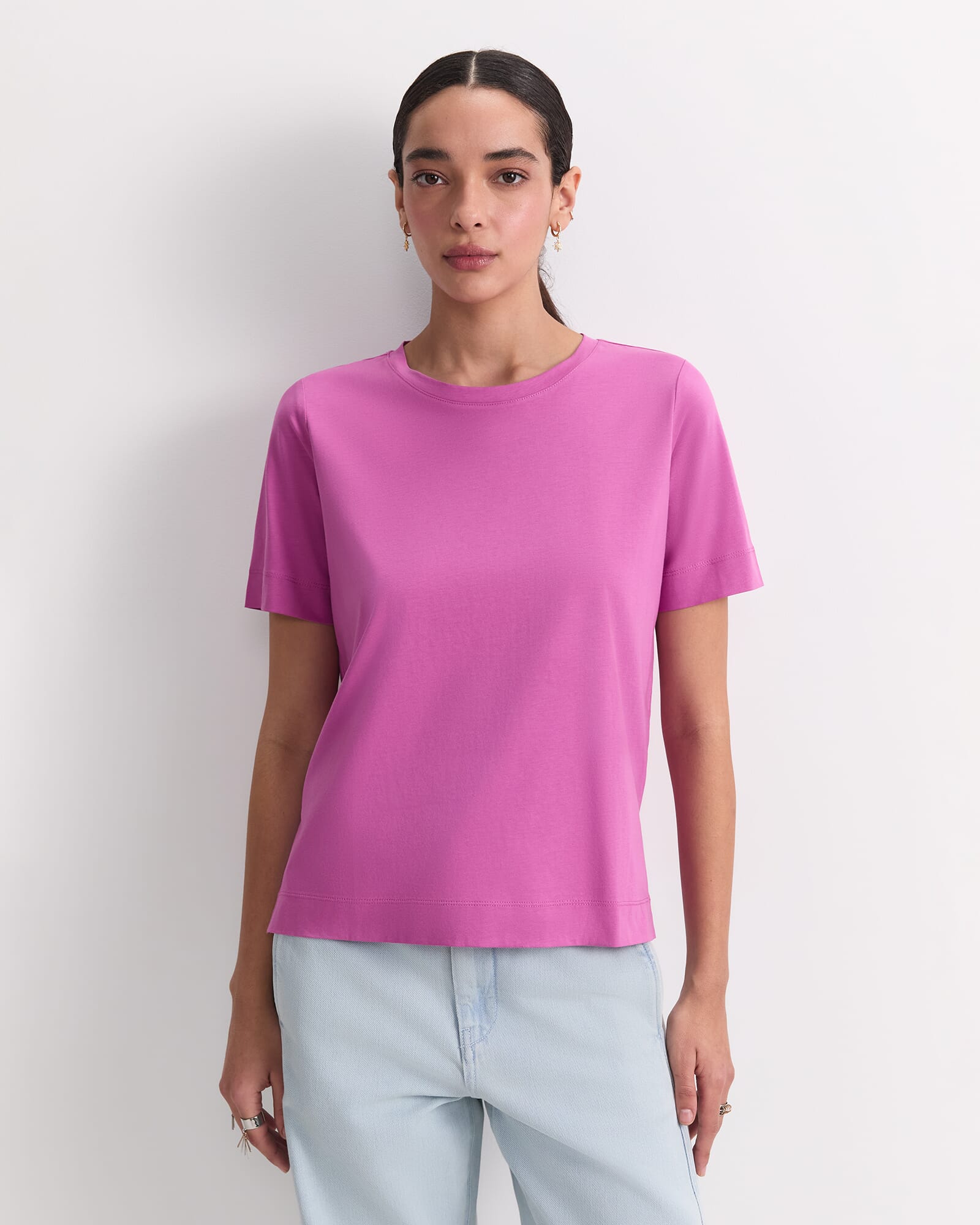 Mercerised Cotton Short Sleeve Tee