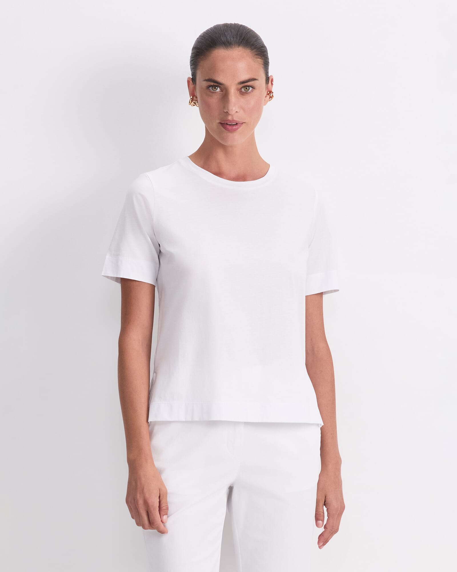 Mercerised Cotton Short Sleeve Tee