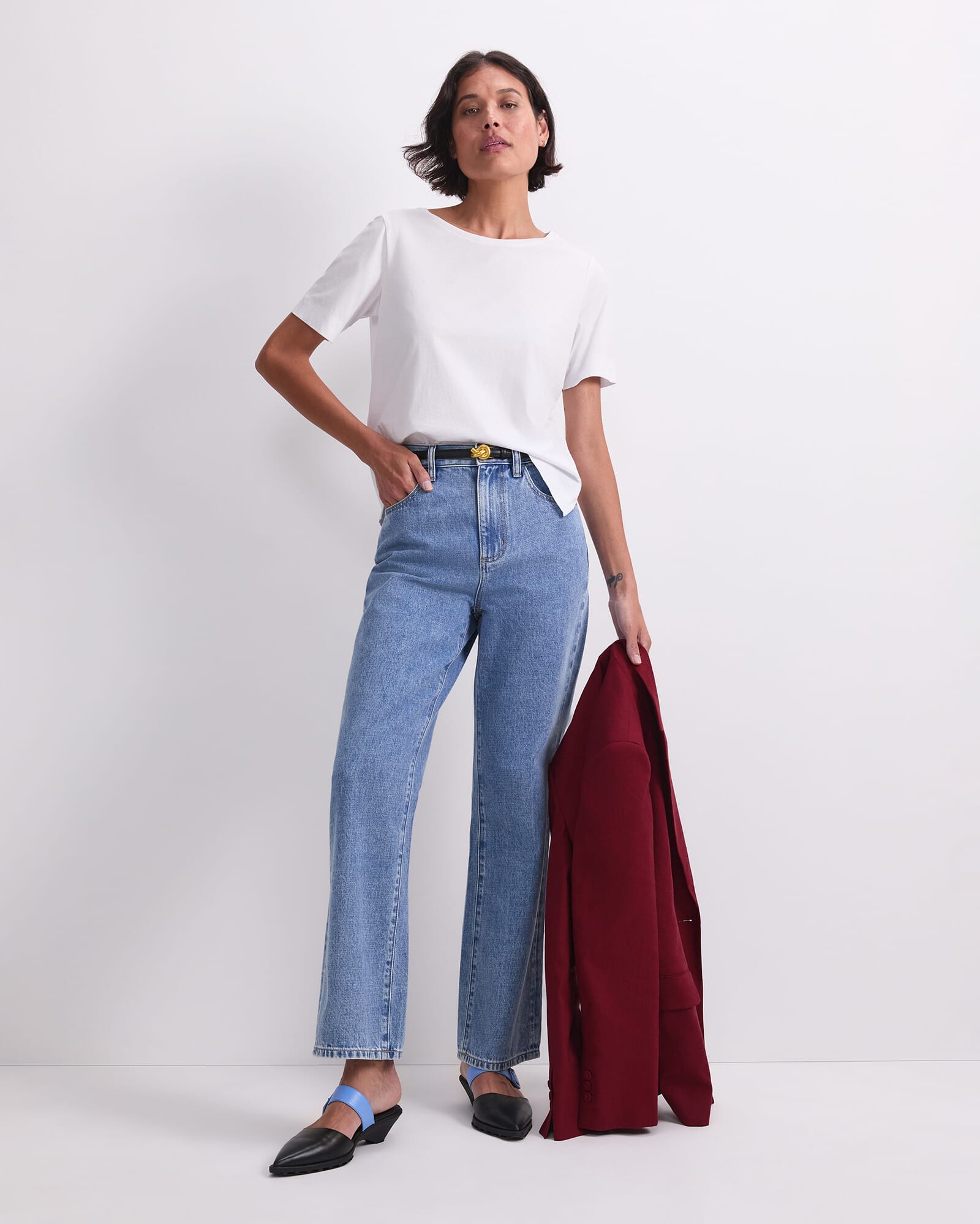 Mercerised Cotton Short Sleeve Tee