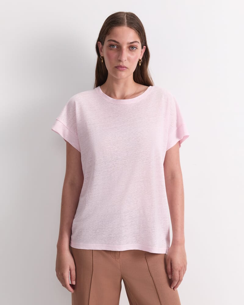 Tonia Foil Linen Tee